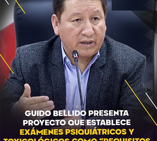 Proponen examen toxicológico y psiquiátrico obligatorio para candidatos